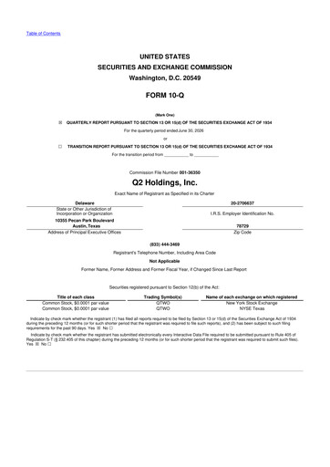 Vorschaubild Q2 10-Q Quartalsbericht 2026 