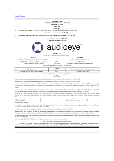 Thumbnail AudioEye 10-K Annual Report 2021