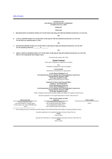 Thumbnail Xunlei 20-F Annual Report 2021