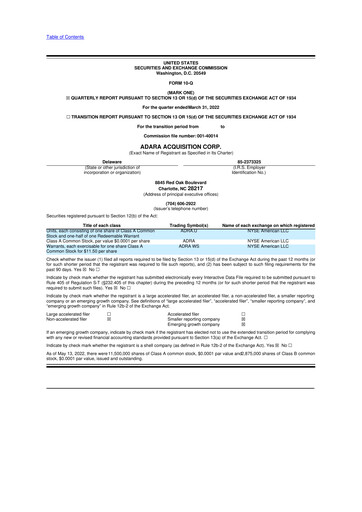 Vorschaubild Alliance Entertainment 10-Q Quartalsbericht 2022 