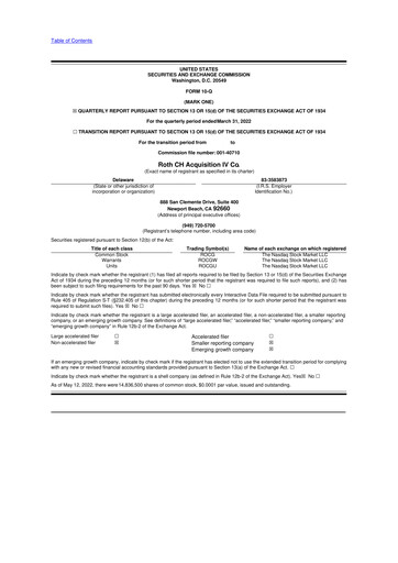 Vorschaubild Tigo Energy 10-Q Quartalsbericht 2022 