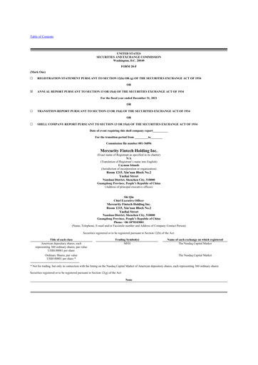 Thumbnail Chaince Digital Holdings 20-F Annual Report 2021