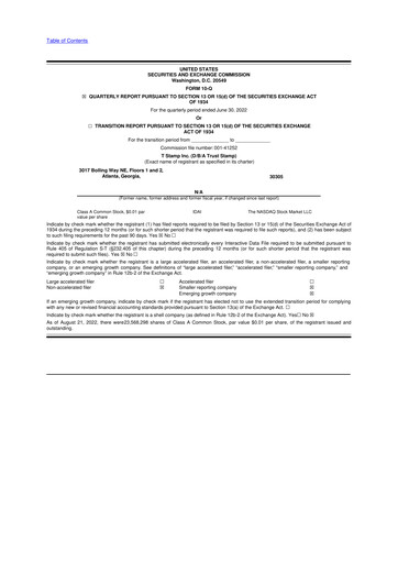 Vorschaubild T Stamp Inc. (TrustStamp) 10-Q Quartalsbericht 2022 