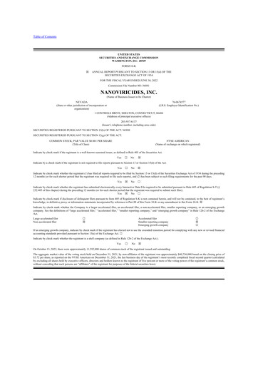 Thumbnail NanoViricides 10-K Annual Report 2022