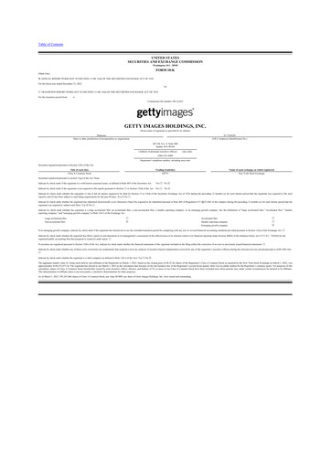 Thumbnail Getty Images 10-K Annual Report 2022