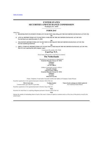 Thumbnail Curevac 20-F Annual Report 2022