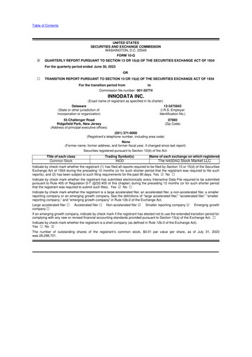 Thumbnail Innodata 10-Q Quarterly Report FY2023 