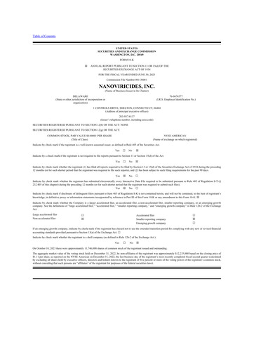 Thumbnail NanoViricides 10-K Annual Report 2023