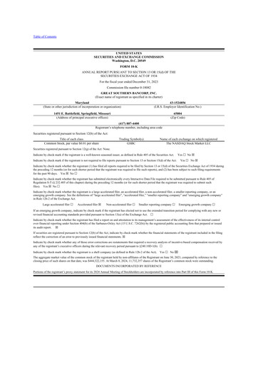 Thumbnail Great Southern Bancorp 10-K Annual Report 2023