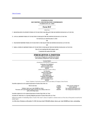 Thumbnail Freightos 20-F Annual Report 2023