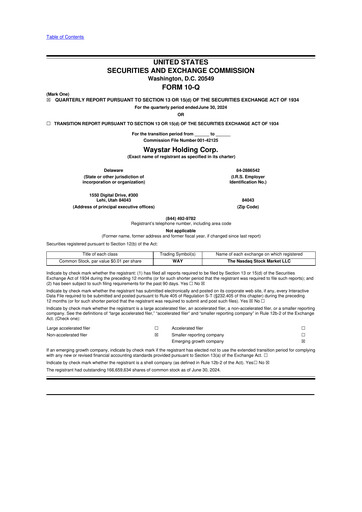 Thumbnail Waystar 10-Q Quarterly Report FY2024 