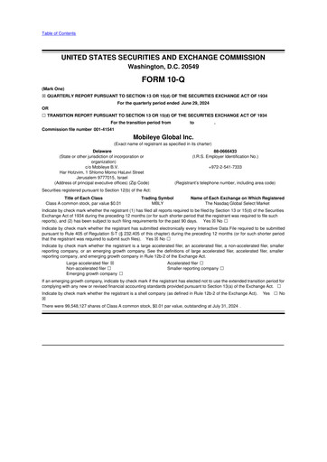 Vorschaubild Mobileye 10-Q Quartalsbericht 2024 