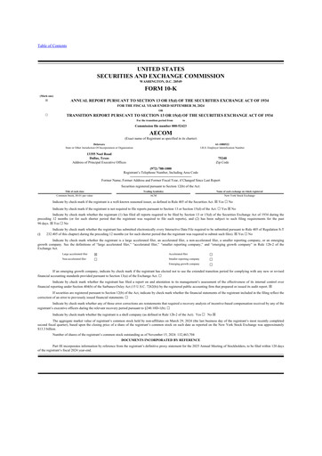 Thumbnail AECOM 10-K Annual Report 2024