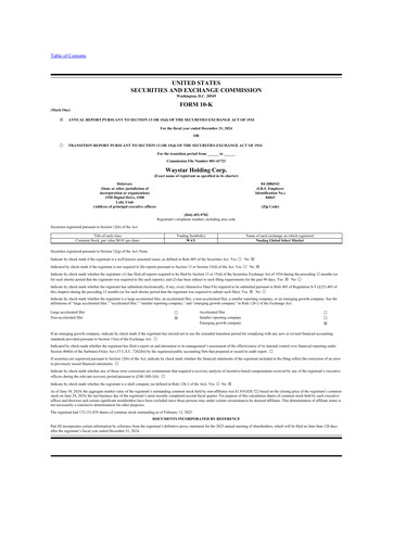 Thumbnail Waystar 10-K Annual Report 2024