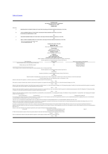 Thumbnail Belite Bio 20-F Annual Report 2024