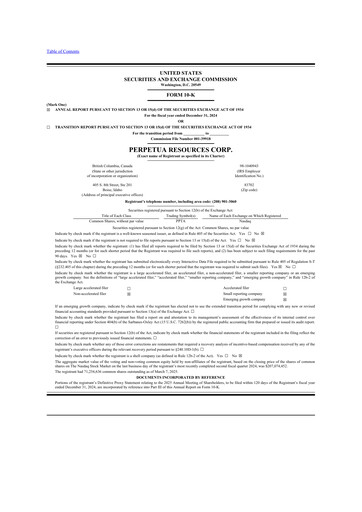 Thumbnail Perpetua Resources 10-K Annual Report 2024