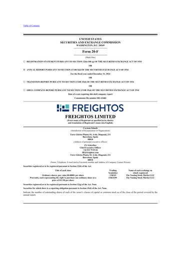 Thumbnail Freightos 20-F Annual Report 2024