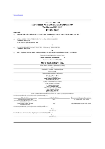 Thumbnail Qifu Technology 20-F Annual Report 2024