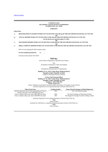 Thumbnail NIO 20-F Annual Report 2024