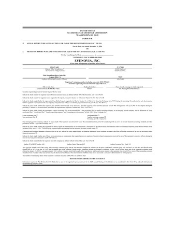 Vorschaubild Eyenovia 10-K Jahresbericht 2024