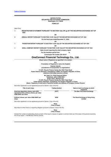 Thumbnail OneConnect Financial Technology 20-F Annual Report 2024