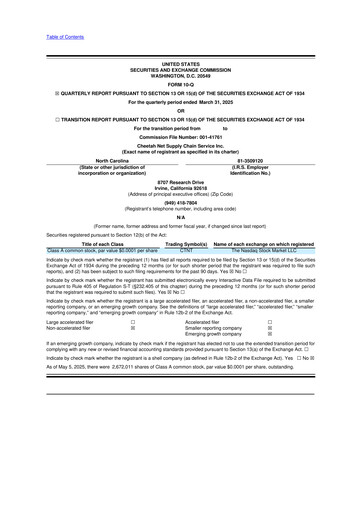 Thumbnail Cheetah Net Supply Chain Service 10-Q Quarterly Report FY2025 