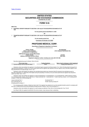 Thumbnail Profound Medical 10-Q Quarterly Report FY2025 