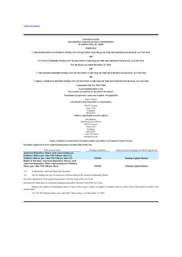 Thumbnail Nano Dimension
 20-F Annual Report 2024