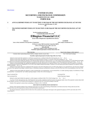 Thumbnail Ellington Financial
 10-K Annual Report 2015