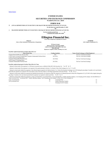 Thumbnail Ellington Financial
 10-K Annual Report 2022