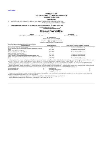 Thumbnail Ellington Financial
 10-Q Quarterly Report FY2024 