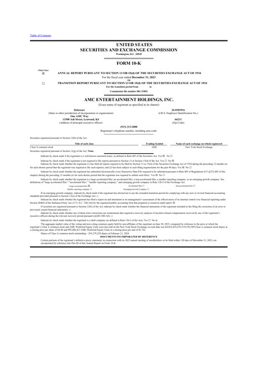 Thumbnail AMC Entertainment 10-K Annual Report 2023