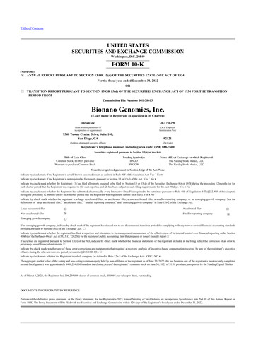 Thumbnail Bionano Genomics
 10-K Annual Report 2022