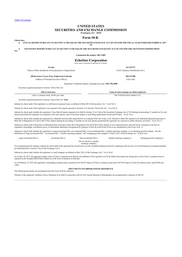 Thumbnail EchoStar 10-K Annual Report 2017