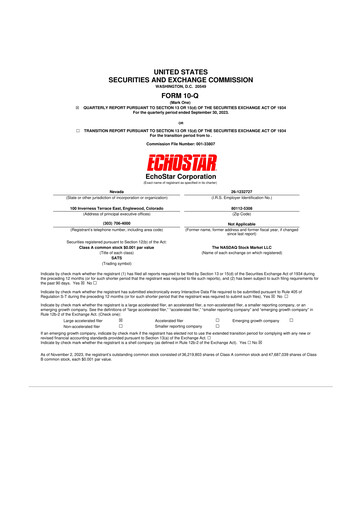 Vorschaubild EchoStar 10-Q Quartalsbericht 2023 
