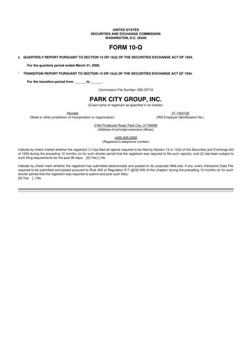 Miniature ReposiTrak 10-Q Rapport trimestriel  