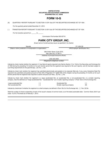 Miniature ReposiTrak 10-Q Rapport trimestriel 2013 