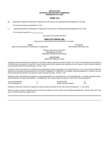 Miniature ReposiTrak 10-Q Rapport trimestriel 2014 