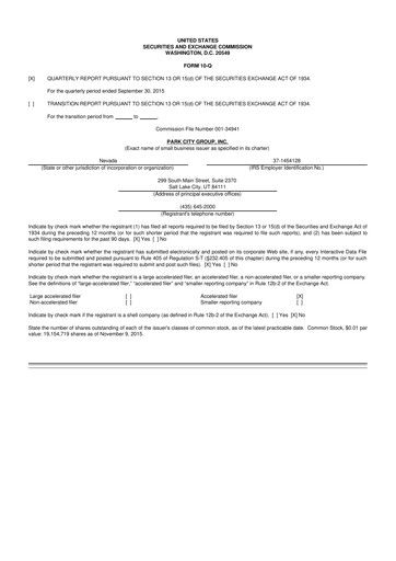 Miniature ReposiTrak 10-Q Rapport trimestriel 2016 