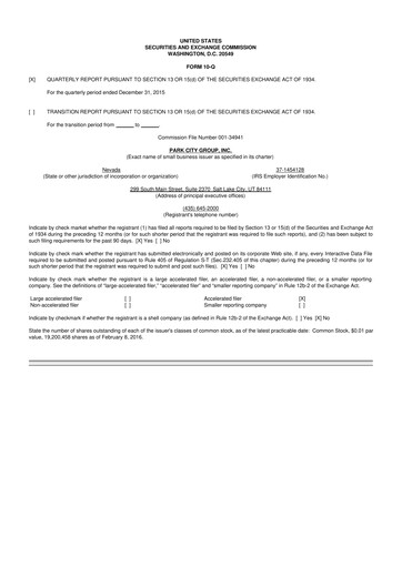 Miniature ReposiTrak 10-Q Rapport trimestriel 2016 
