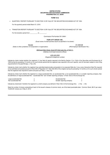 Miniature ReposiTrak 10-Q Rapport trimestriel 2016 