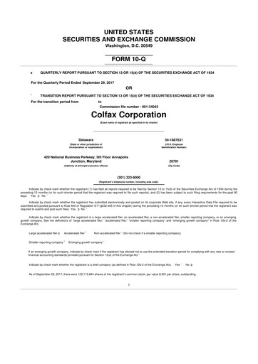 Thumbnail Enovis 10-Q Quarterly Report FY2017 