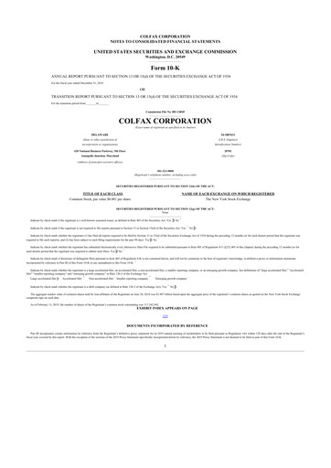 Thumbnail Enovis 10-K Annual Report 2018