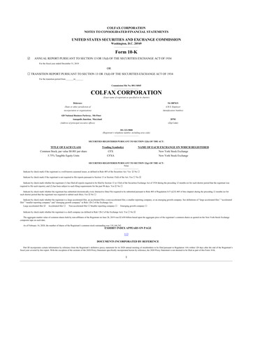 Thumbnail Enovis 10-K Annual Report 2019
