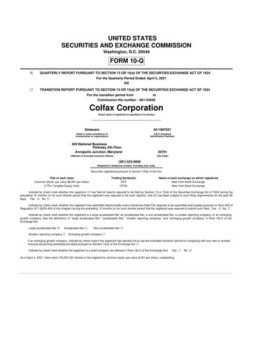 Thumbnail Enovis 10-Q Quarterly Report FY2021 