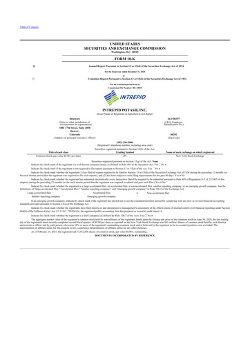 Vorschaubild Intrepid Potash
 10-K Jahresbericht 2020