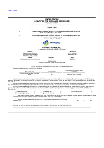 Thumbnail Intrepid Potash
 10-Q Quarterly Report FY2026 