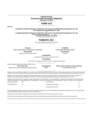 Thumbnail PubMatic 10-Q Quarterly Report FY2022 