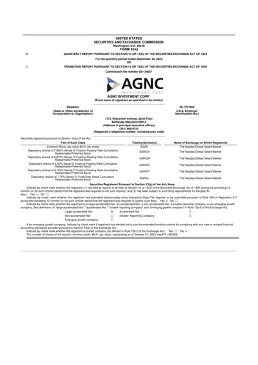Thumbnail AGNC Investment 10-Q Quarterly Report FY2023 