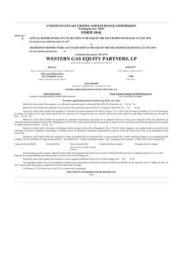 Thumbnail Western Midstream
 10-K Annual Report 2017